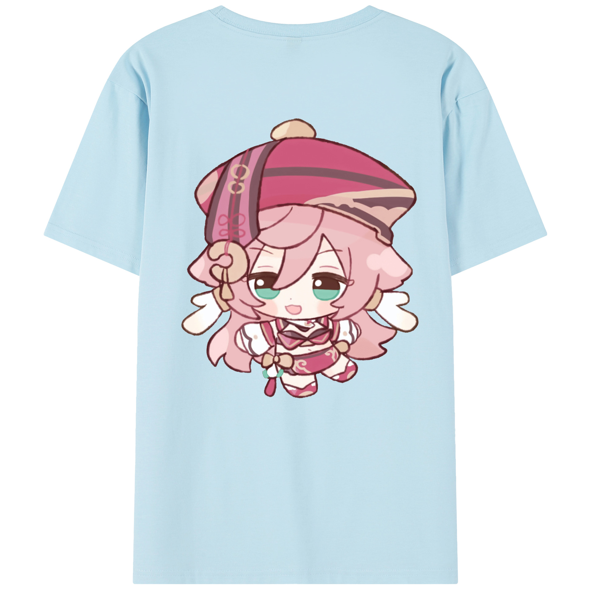 げんし神 ヤンフェイ genshin Yanfei 綿100％半袖Tシャツ（背面プリント）